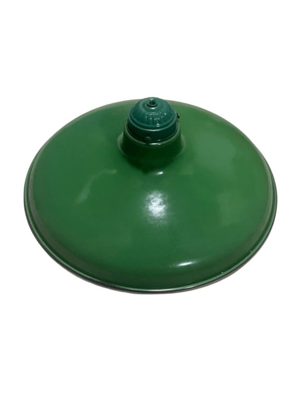 Vintage Enamel Metal Lamp Shade Green Industrial Commercial MCM Retro Light Pend - Picture 1 of 5